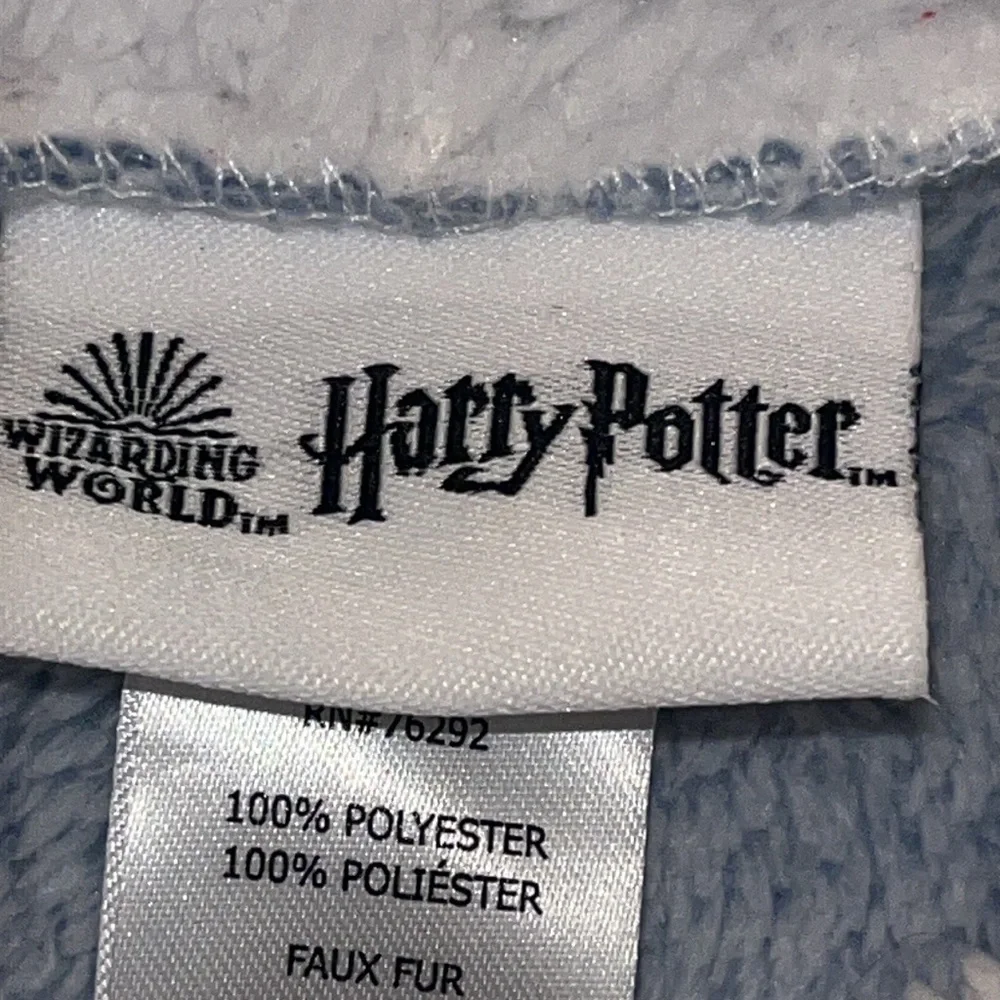 Harry Potter Wizarding World Women's Fleece Lounge Hoodie Gray and Blue sz M EUC